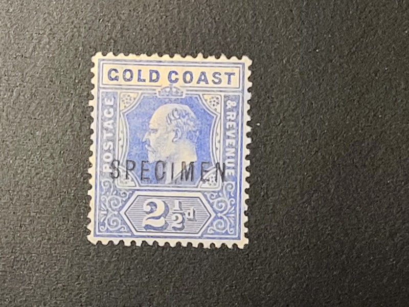 GOLD COAST KEVII SPECIMEN STAMP TWO AND HALF PENCE 2 1/2d MINT Nice Specimen 
