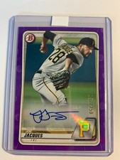 2020 Bowman Prospects Auto Purple #D /250 Joe Jacques #PA-JJ Auto