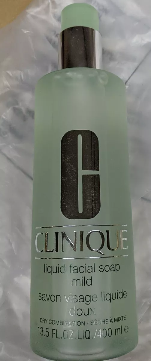 Clinique Liquid Facial Soap Mild JUMBO 13.5 oz 400ML Pump Dry Combination Origin