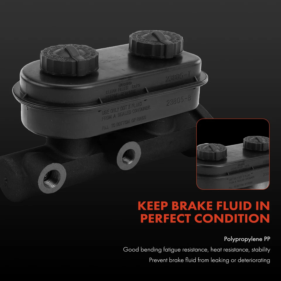 Cilindro maestro de freno con depósito para Dodge B100 B200 B300 D150 D250 Plymouth Foto 3 de 4