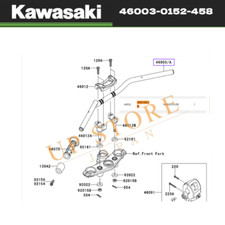 Kawasaki Genuine 2009 Ninja 650R ER-6n HANDLE, P.SILVER 46003-0152-458