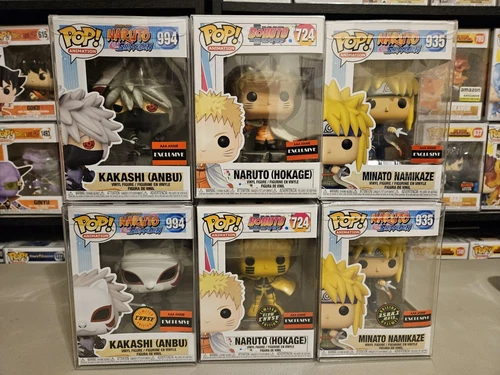 Funko Pop Lot Of 6 Chases Naruto Shippuden Boruto  #724 Minato 935# Kakashi #994