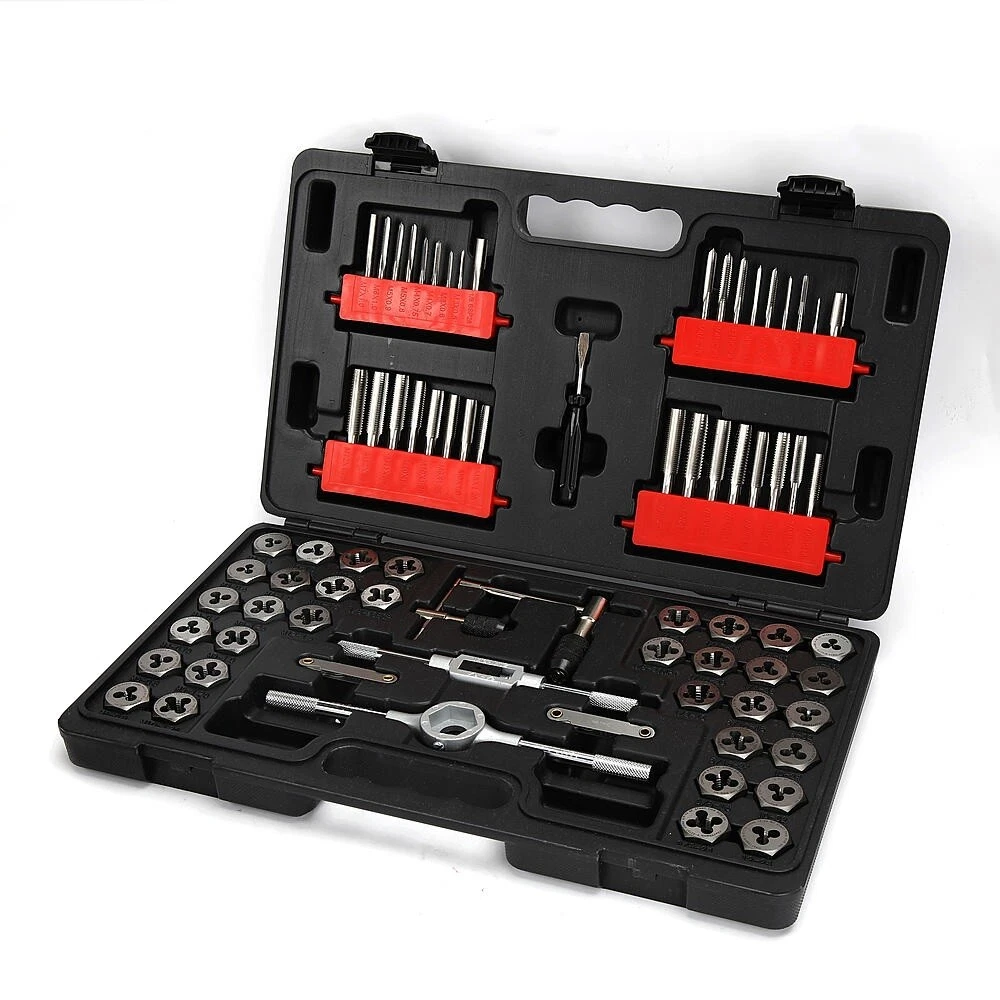 Craftsman 75 Pc Combination Tap Die Carbon Steel Set Case SAE Metric 75 Piece