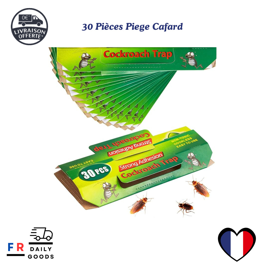 Produit puissant piège à cafards avec glu ultra adhésive de 19cm