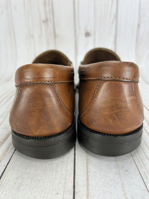 LL Bean Loafers With Tassels Men\'s US 10.5 Brown Leather Slip On Shoes Thomas Cognac Tassel Loafer - 675 - Cobbler Union main image 3