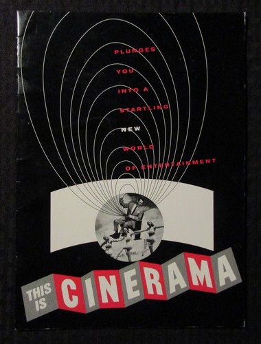 1954 CINERAMA 24pg 9x12" Movie Entertainment Program VG 4.0