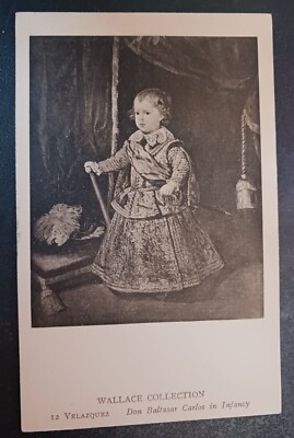 vtg postcard Wallace Collection VELAZQUEZ Don Baltasar Carlos Infancy unposted
