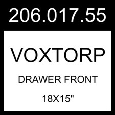 IKEA VOXTORP Drawer Front High Gloss Dark Gray-brown 18x15" 206.017.55