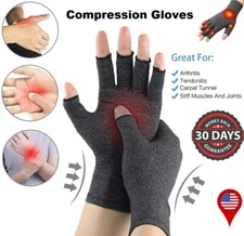 Arthritis Medical Gloves Compression Pain Relief Copper Hand Wrist Support Brace