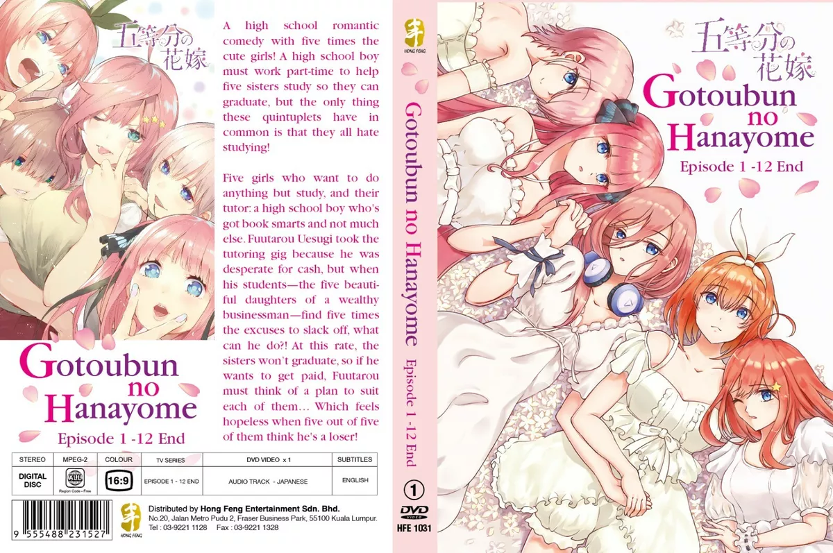 DVD~ANIME GO-TOUBUN NO HANAYOME SEA 1-2 VOL.1-24 END + MOVIE ENG DUB + FREE  SHIP