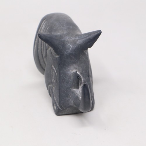 Artistic cast Iron Metal Rhino Rhinoceros Wall Hook Hanger - Picture 6 of 9