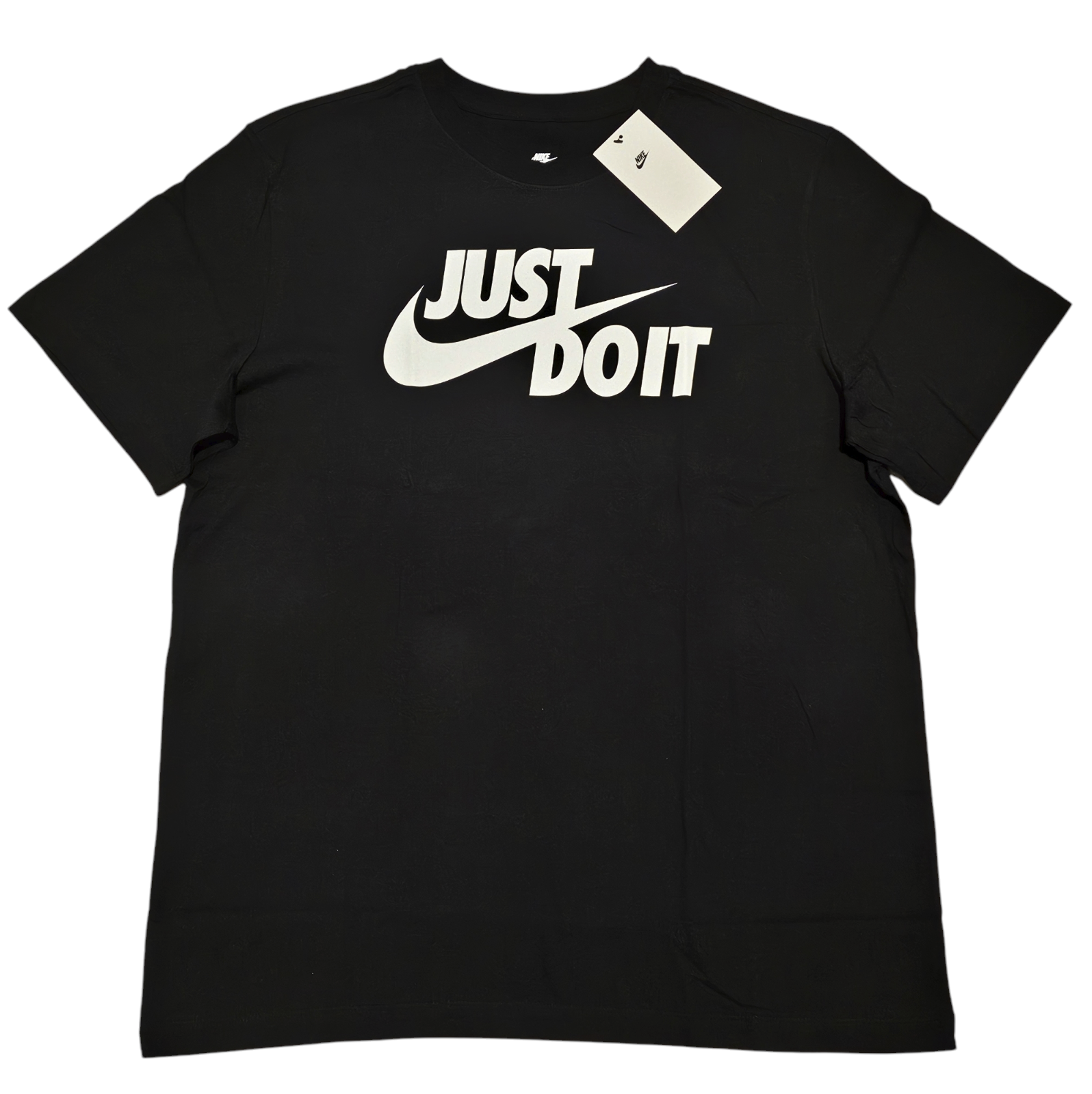Nike Men’s Black Just Do It Logo Short Sleeve T-Shirt Size Large