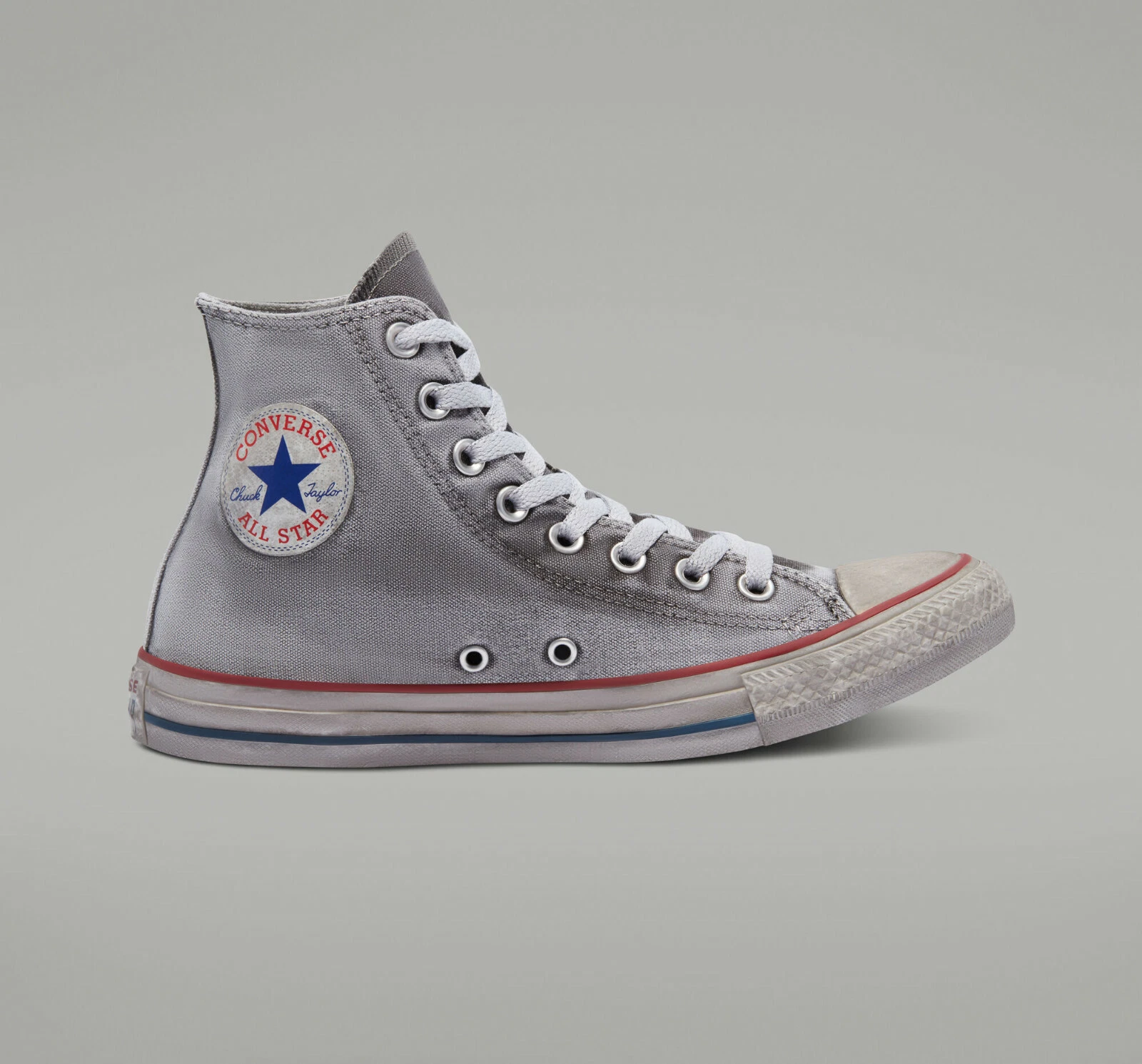 Converse Chuck Taylor All Star Canvas Smoke High Top Crafted in Italy Shoe Grey