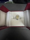 Sterling Silver White & Yellow Canary CZ Channel Set Band Ring size 9.75 — photo 2