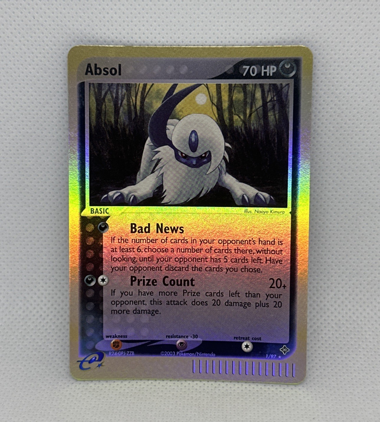 Pokemon TCG - Absol 1/97 Dragon Reverse Holo NM-