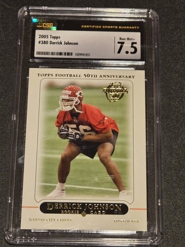 2005 Topps #380 Derrick Johnson SGC 7.5 - Picture 1 of 2