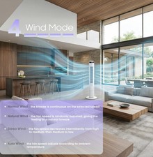 Tower Fan | 43-inch Oscillating Tower Fan with Remote Control | PureMate NEW