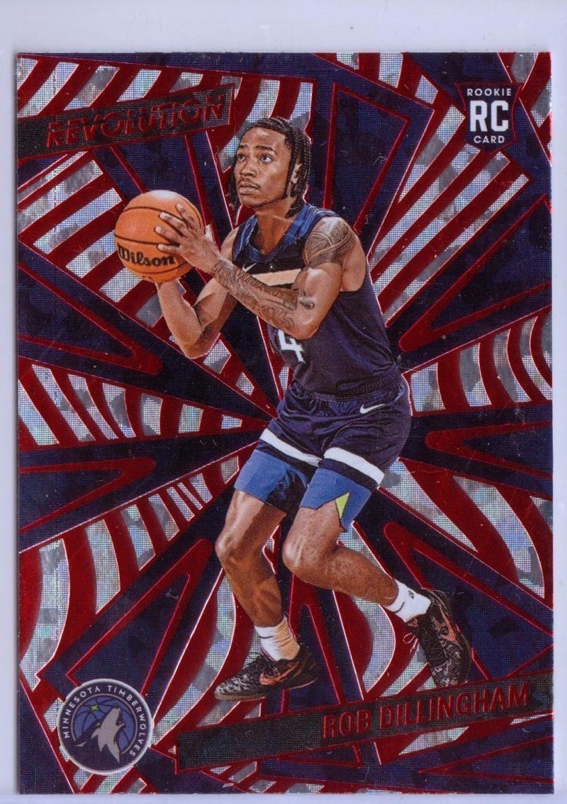 2024-25 Panini Revolution Chinese New Year #105 Rob Dillingham RC - Timberwolves