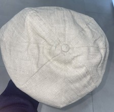 Natural Linen Gatsby Cap USA Large