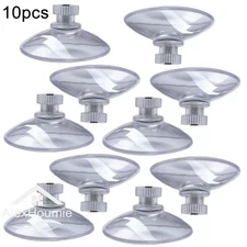 10PCS Mushroom Head Clear Suction Cups Thumb Nut Strong Vacuum Suckers PVC Kitch