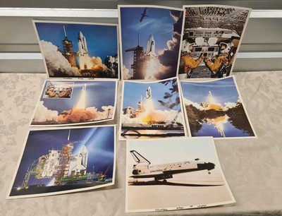 Space Shuttle  Nasa Space Program 8x10 Pictures Lot Of 8
