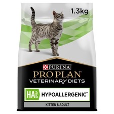 PRO PLAN VETERINARY DIETS HA Hypoallergenic Dry Cat Food 1.3kg 15.95 per kilo