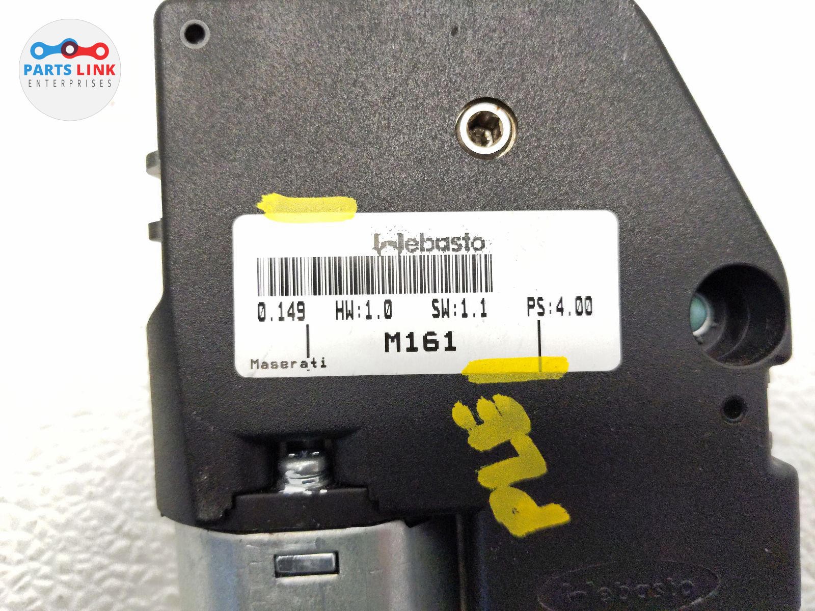 2017-20 MASERATI LEVANTE SUNROOF MOON SHADE MOTOR OPEN SLIDE GEAR HARNESS M161