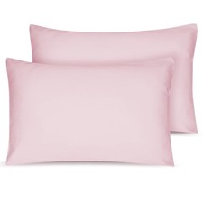 Organic Cotton Toddler Pillowcase 2 Pack, 14 x 20 Travel Pillow Toddler, Pink