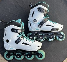 Rollerblade Lightning 80 W Fitness Rec. Inline Skate Womens Size 8 8.5 Preowned