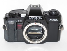 Minolta X-370n 35mm SLR Film Camera Body Only Black Parts or Repair Untested