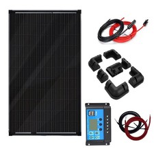 Shingle 200W monocrystaline solar panel kit 12v battery charger motorhome