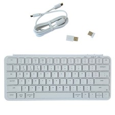 Keychron B1 Pro Ultra-Slim Wireless Keyboard White Bluetooth 2.4GHz B1P-K8