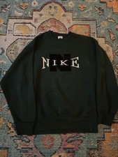 RARE* Nike Made In USA dark/forest Green Crewneck Sweater**