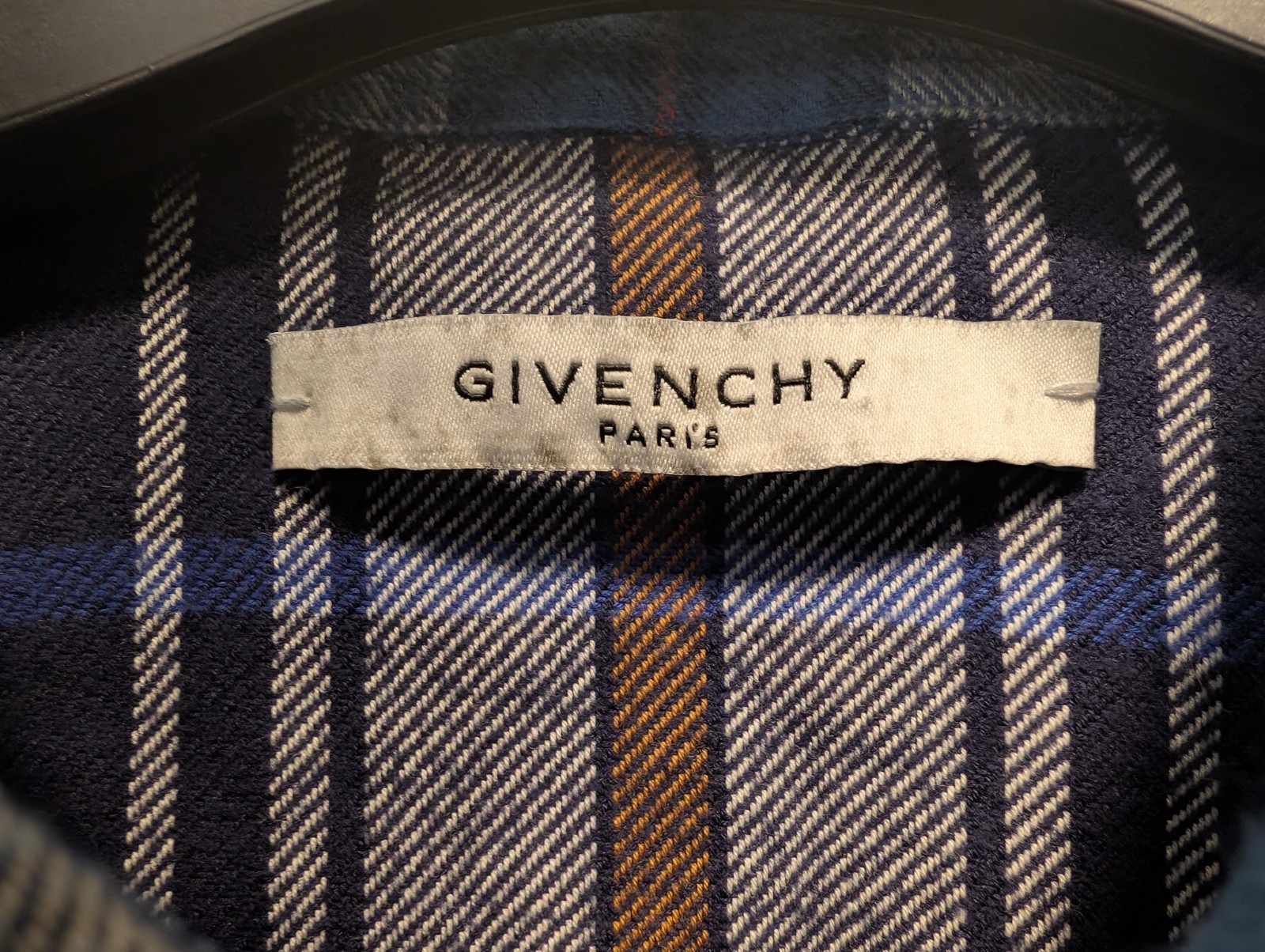 GIVENCHY Paris Patchwork Flannel Tisci Shirt 43 X… - image 4