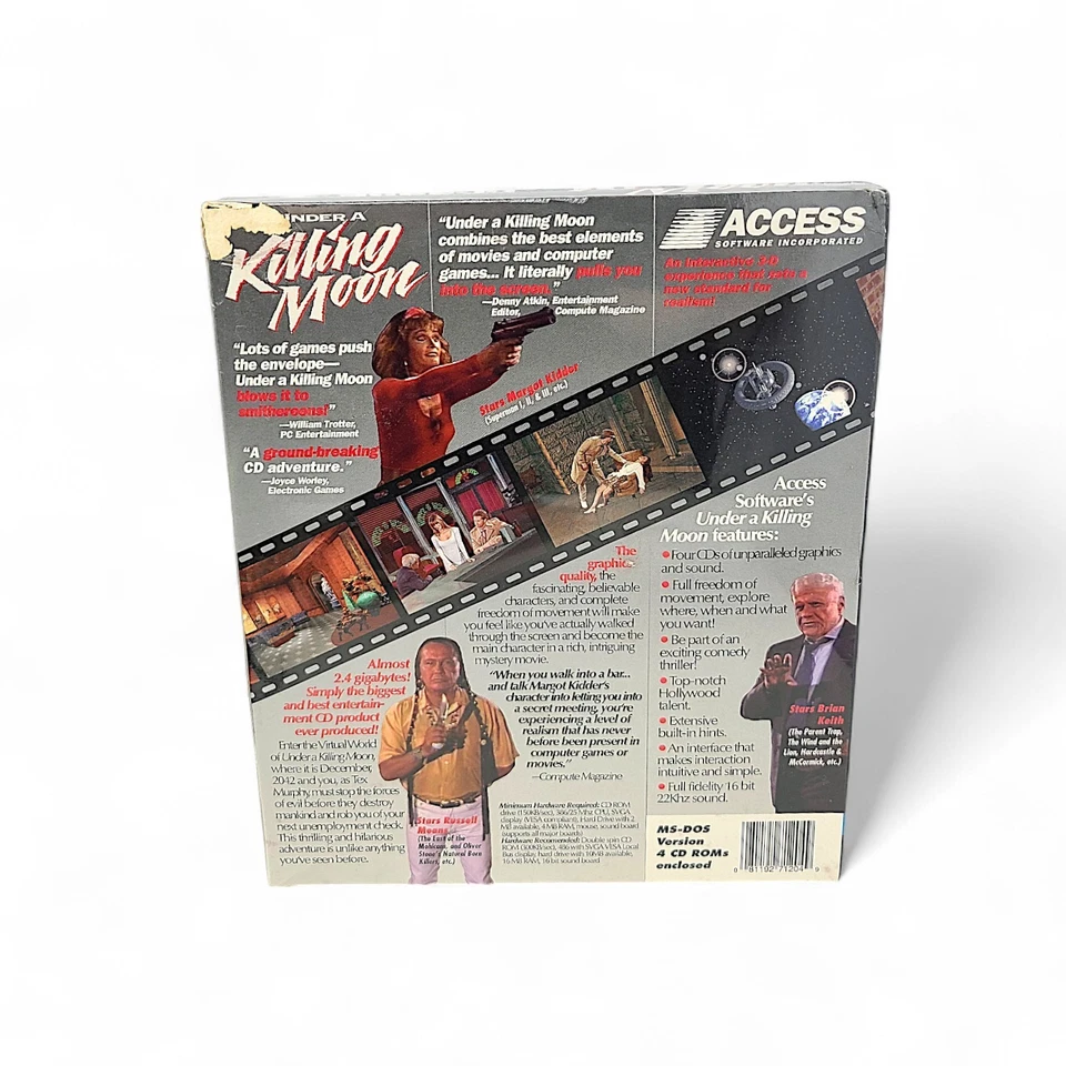 Under a Killing Moon Big Box PC Game Access 1994 MS-DOS Sealed READ DESCRIPTION - Image 2 of 4