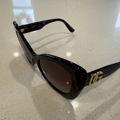 Dolce & Gabbana DG 4405 502/13 Havana Plastic Sunglasses Brown Gradient Lens