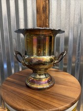 Vintage Gorham Heritage Silverplate Trophy Style Champagne Wine Ice Bucket 10