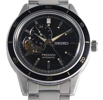 Seiko Presage Basic Line Men s Watch 4R39-00Z0 Black Dial Stainless From Japan