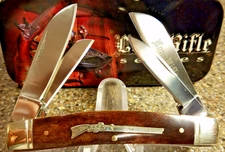 Rough Rider RR553, Long Rifle Congress Brown Smooth Bone, 4", NEW, Vintage 2002