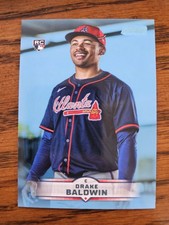 2025 Topps Stadium Club Light Blue Drake Baldwin Rookie #61 Atlanta Braves