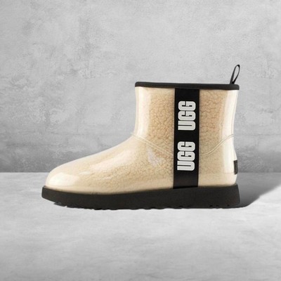UGG Women s  Classic Clear Mini  Natural Snow Boots