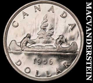 Canada: 1956 One Silver Dollar Choice Gem Brilliant Unc Proof Like #N1245