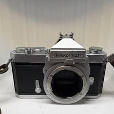 Nikon Nikkormat FT 35mm SLR Film Camera Silver Body Only w/ Strap