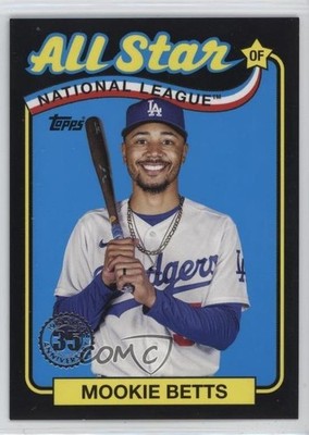 2024 Series 2 1989 Topps Baseball All-Stars Black 246/299 Mookie Betts 9sm