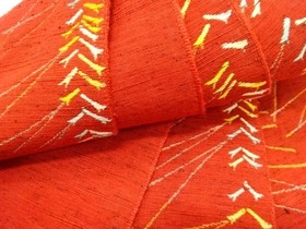 7758745: JAPANESE KIMONO JAPANESE HANHABA OBI / WOVEN PINE