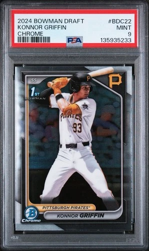 2024 Bowman Draft Chrome Konnor Griffin PSA 9 Mint Rookie RC #BDC22
