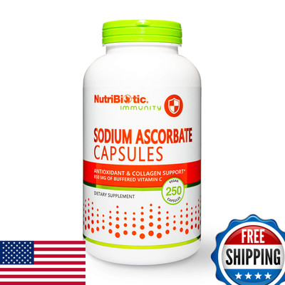 Nutribiotic - Sodium Ascorbate Buffered Vitamin C Capsules 250 Ct Vegan
