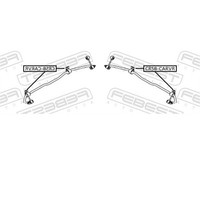2X Febest Lagerung Stabilisator Hinten Links Rechts FüR Chrysler Voyager IV RG