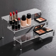 Acrylic Display Stand Clear Single Layer Tabletop Use Multifunction Rectangular