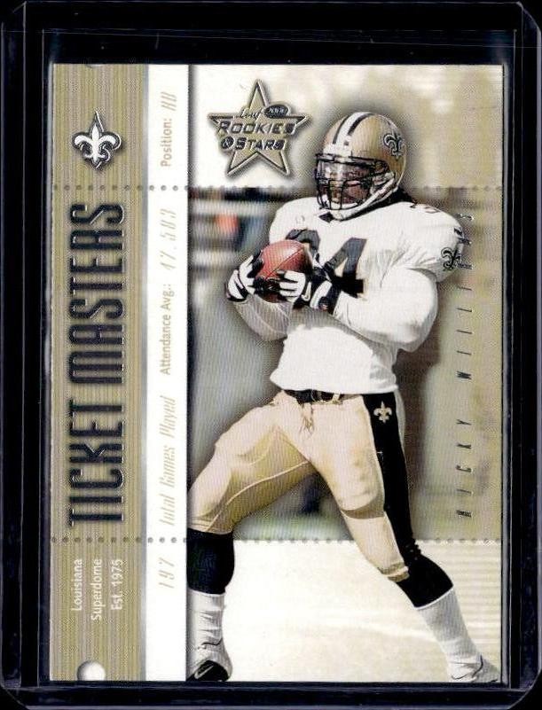 2000 Leaf Rookies & Stars Ricky Williams / Jeff Blake Ticket Masters #/2000